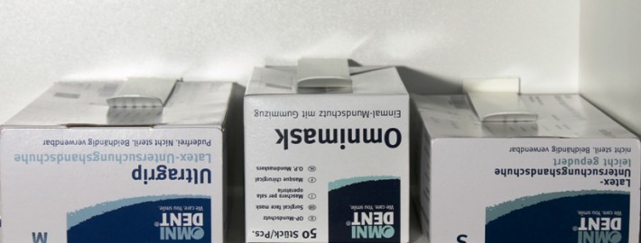Klemme mit Verpackungen